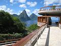 Pitons from Jade Mountain Restaurant